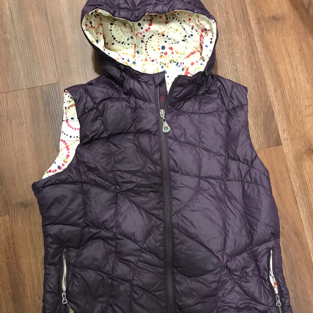 Isis Whisper Purple Puffy Down Vest (Women’s L)
